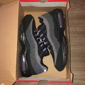 Nike Air Max 95 black/charcoal/ purple sz 13